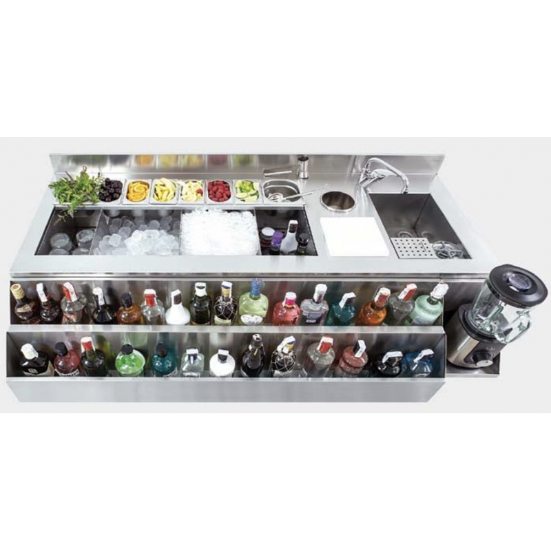 SOPORTE SEEP RAIL CARRIL BOTELLAS COCTELERIA COCKTAIL